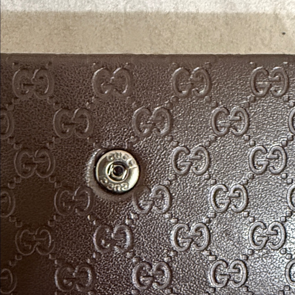 Gucci GG Monogram Foldable Sunglasses Case Brown Authentic - Picture 11 of 11